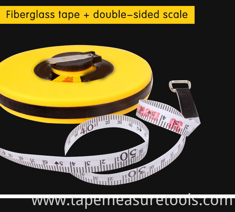 20m 30m 50m 100m round fabric tape measure double scale soft tape measure